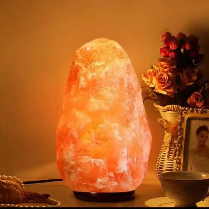 Lampes en sel de l'Himalaya naturel avec prise européenne