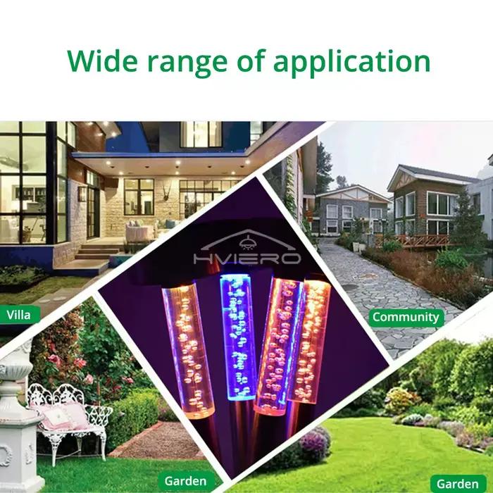 Solaire acrylique petit Tube lampe jardin extérieur paysage éclairage voie Patio cour parc pelouse Villa décoration lumière étanche