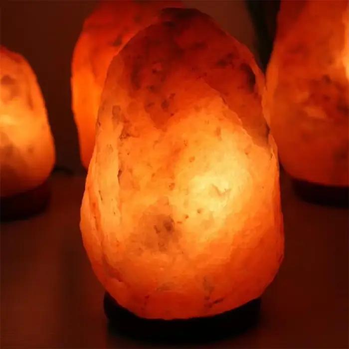 Lampes en sel de l'Himalaya naturel avec prise européenne