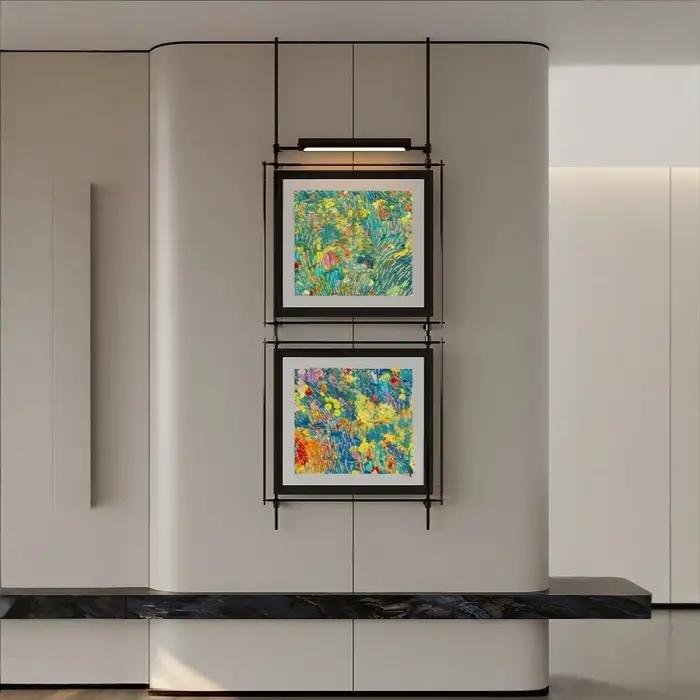 Luminaire mural décoratif LED en métal style Wabi Sabi pour la décoration de la maison, salon, chambre, salle à manger, couloir