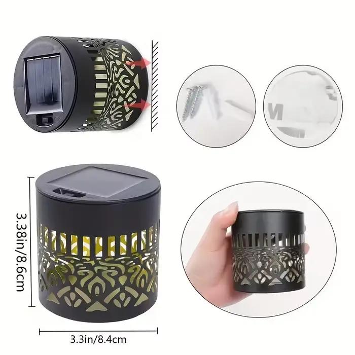 Lampe solaire LED d'extérieur pour clôture et mur