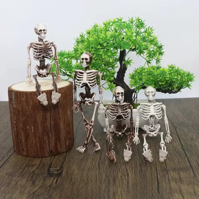 Mini squelette crâne RIP pierres tombale bricolage cimetière cercueil cimetière Halloween décoration fée jardin bureau ornements accessoires