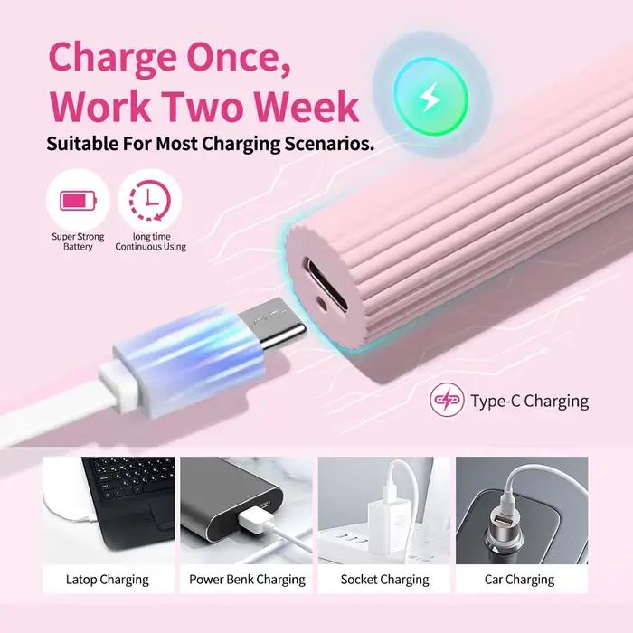 Lampe à ongles mini rechargeable USB - Lampe UV LED sans fil pour le durcissement des ongles, lumière portable pour manucure, pour vernis gel, séchage rapide, maison, salon, DIY