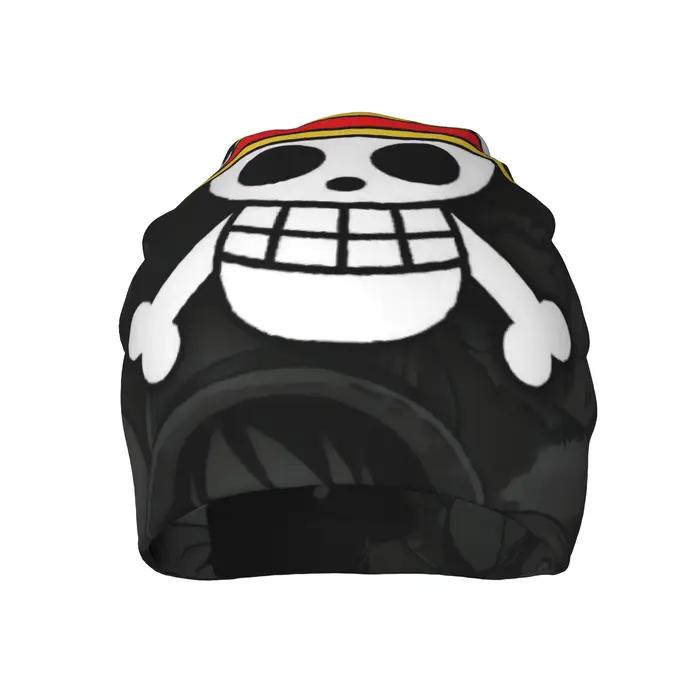 Chapeau de paille One Piece Luffy avec logo tête de mort, bonnet Hip Hop pour hommes et femmes, casquette de rue chaude double usage