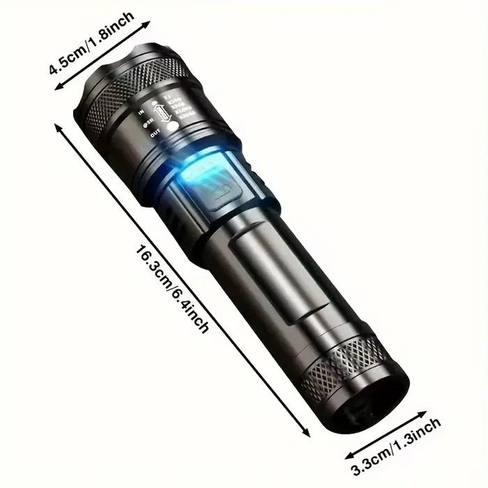 Lampe de poche Led haute puissance lampe Rechargeable Ultra puissante avec lampes de poche rechargeables torche Usb Portable très forte