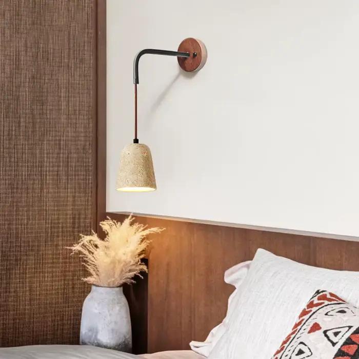 Huangdong pierre wabi-sabi vent chambre lit applique crème