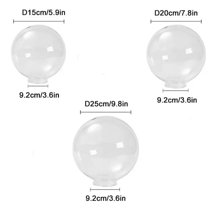 Abat-jour de lampe d'extérieur en acrylique rond PMMA
