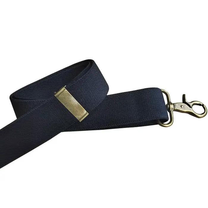 Bretelles Vintage pour hommes, travail robuste, grand, haut, 3.5cm de large, en forme de X, 4 mousquetons en Bronze, bretelles élastiques réglables pour pantalons