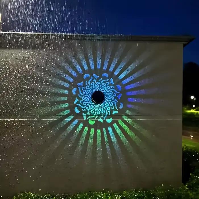 Lampe solaire LED d'extérieur pour clôture et mur