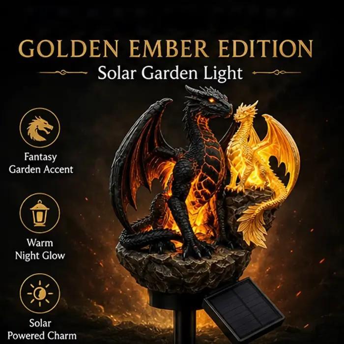 Lampes solaires Dragon pour l'extérieur, décoration de jardin, sculpture lumineuse, lampe solaire pour trottoir, pour propriétaires, jardiniers, paysagistes, allées