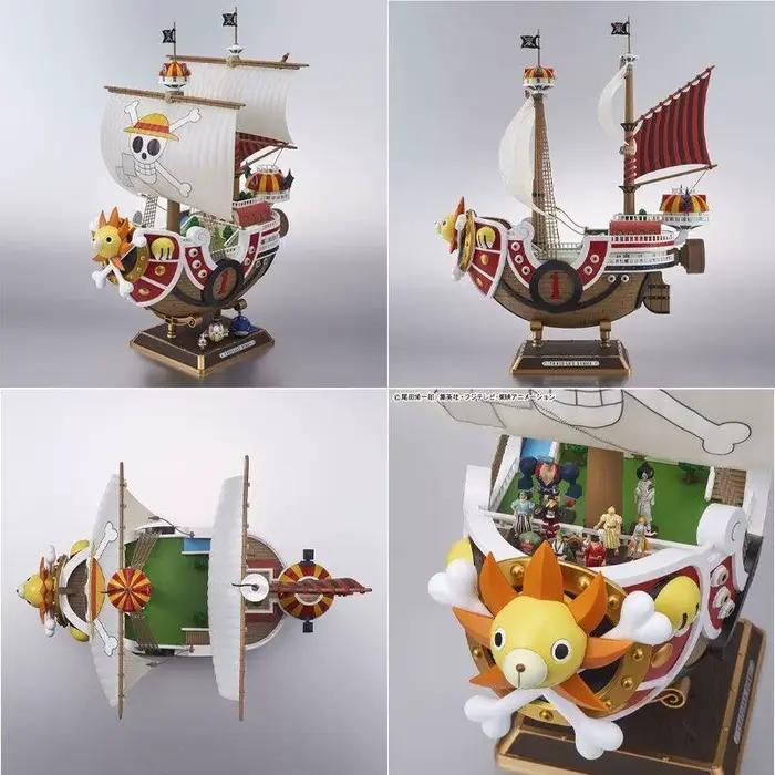 Kits de modèles de bateaux One Piece de Bandai : Going Merry, Thousand Sunny et Polar Tang en plastique pour collectionneurs, décoration de maison, très mignons