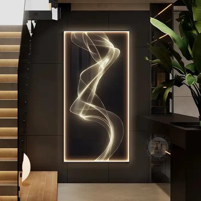 Applique murale ligne moderne design lumière LED peinture intérieure pour la maison salon cuisine couloir escaliers chambre suspendue décorative