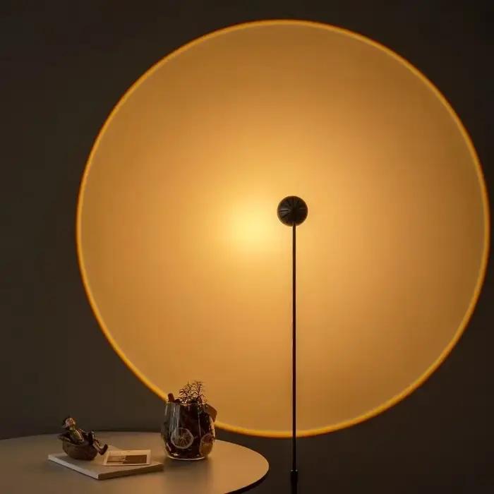 Lampadaire salon canapé coin lumière atmosphère de luxe lampe verticale créative