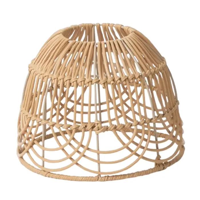 Abat-jour en rotin tissé à la main rétro pour lampe suspension lustre chandelier salon chambre hôtel salon de thé occaSIONS SPECIALES