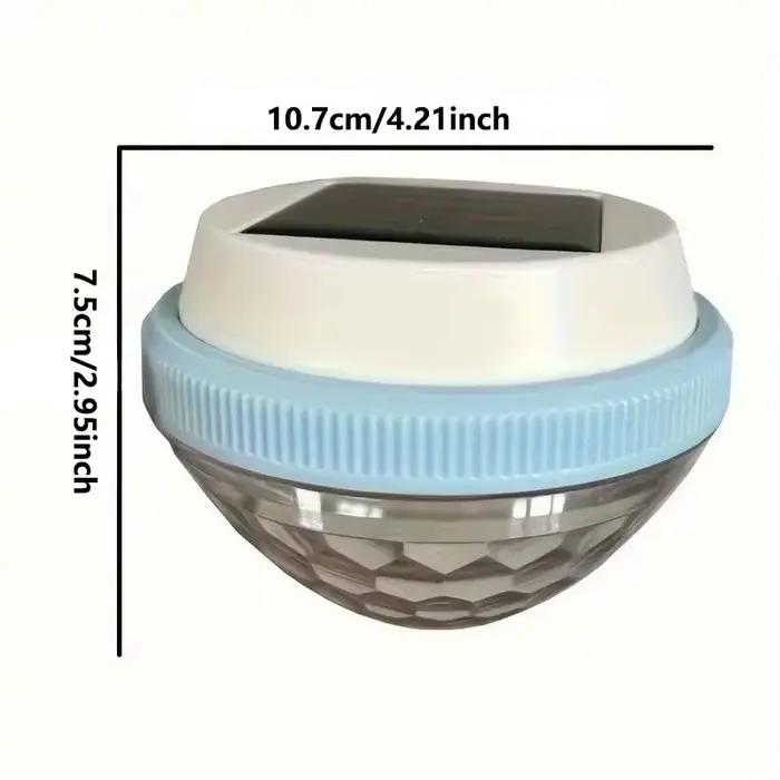 Lumière solaire flottante pour piscine, éclairage LED automatique la nuit, recharge automatique et arrêt des lumières de jour, colorée D