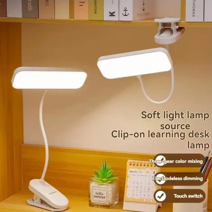 Lampe de bureau à pince LED avec protection oculaire