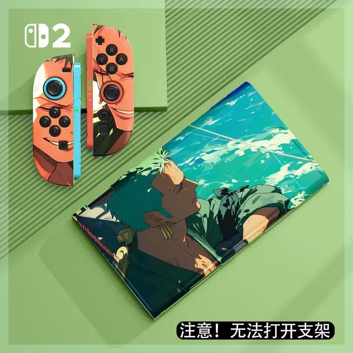 Étui de protection Anime One Piece Luffy pour Switch2, coque de console de jeu Anime, Joy-Con anti-chute, protection intégrale, coque souple, cadeaux