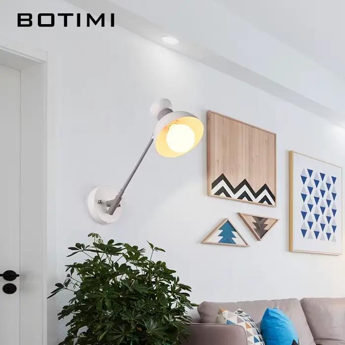 BOTIMI nordique mur LED lampe moderne applique murale réglable Luminaira