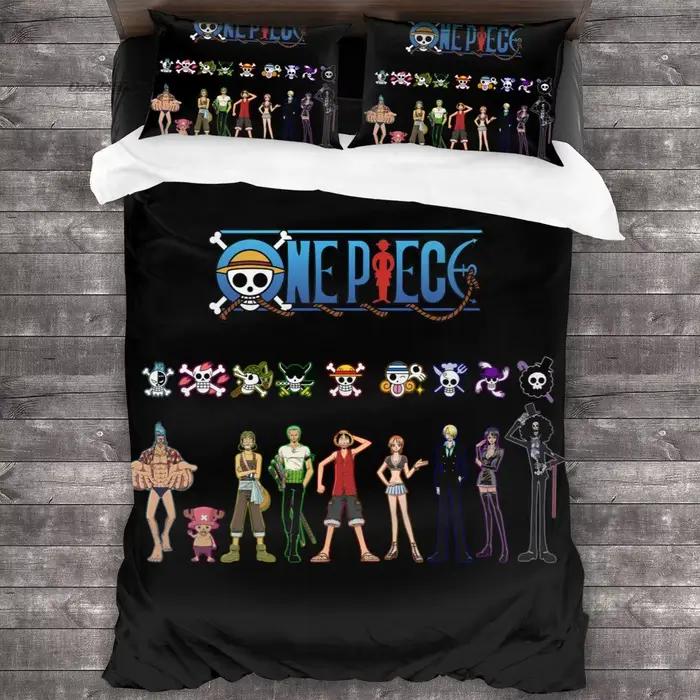 Une pièce ensemble de literie simple double pleine reine King Size ensemble de lit Aldult enfant chambre housse de couette ensembles imprimer Anime conjunto de cama
