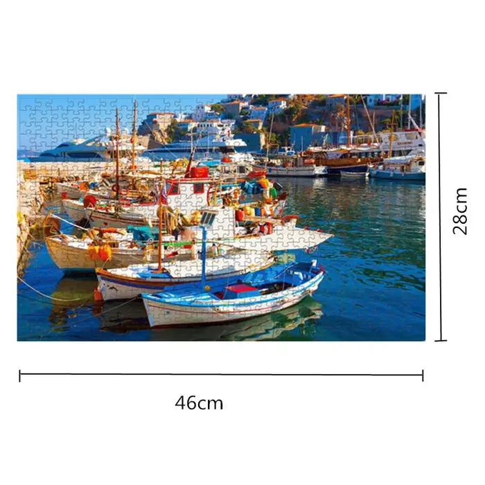 500 pièces Puzzle créatif diverses paysages assemblage photo adultes Anti-Stress Puzzles jouets pour enfants jeux cadeau de noël