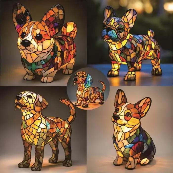 Animal résine veilleuse LED lampe de chevet mignon