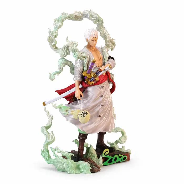 Figurine d'action Zoro de ONE PIECE, statue de collection, modèle à l'échelle, pose dynamique, pièce à exposer, cadeau de Noël