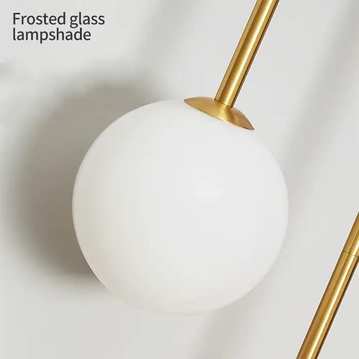 Applique moderne boule de verre abat-jour LED or décor à la maison salon chambre éclairage intérieur