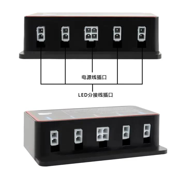 Lumière stroboscopique LED 8*6 pour calandre de voiture, feux stroboscopiques d'ambulance, lumière clignotante rouge, blanc, ambre, bleu avec commande par interrupteur