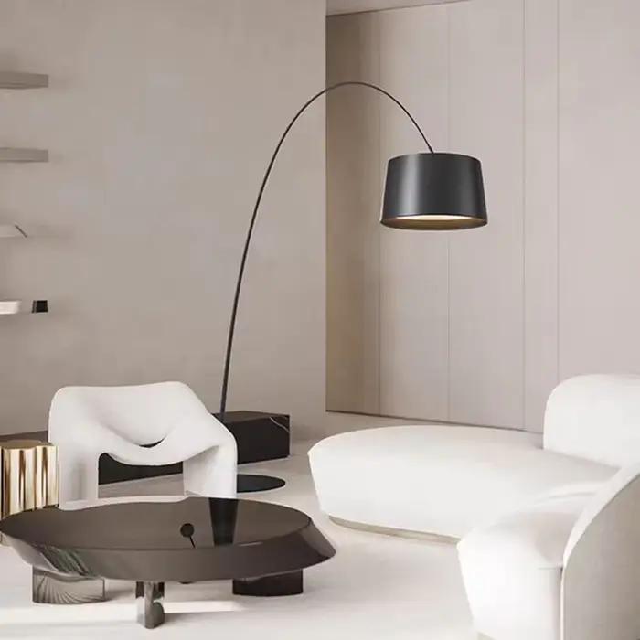 Lampadaire nordique minimaliste Arc chambre salon lampadaires canapé étude lampe de pêche