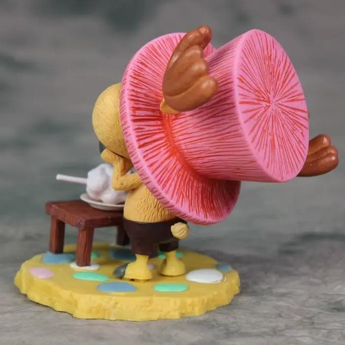 Figurines d'anime One Piece, figurine d'action Tony Chopper, modèle de statue en PVC, ornements de beurre mignons, jouets cadeaux de collection, 10cm