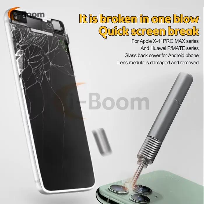 Stylo de dynamitage Verre Trempé Panneau Arrière Pause Crack Démolition Stylo Pour iPhone Samsung Xiaomi Téléphone Réparation Outils de Dynamitage