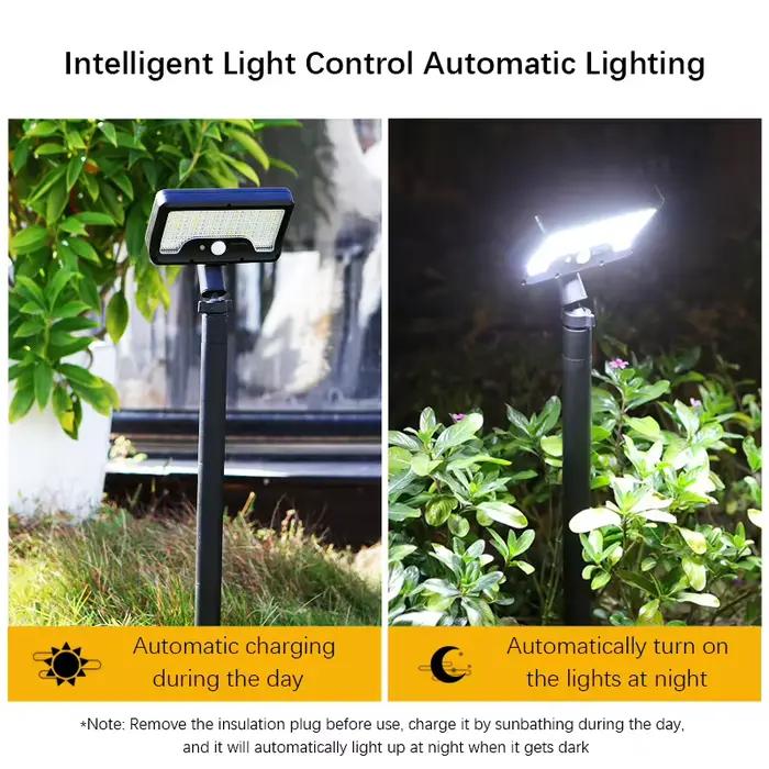 Lampe de jardin solaire avec détecteur de mouvement