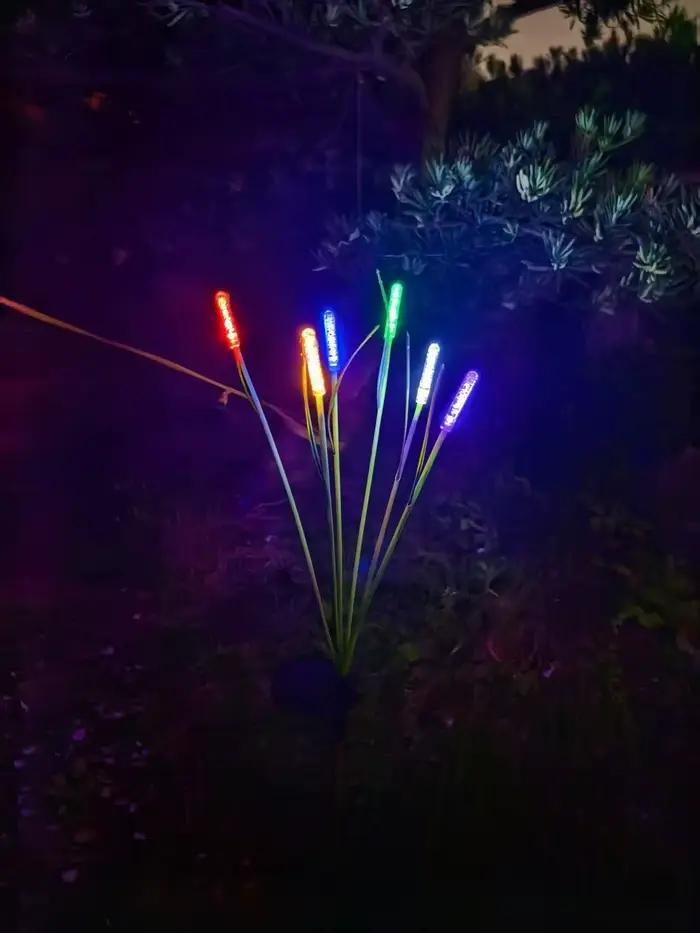 1PC solaire luciole balancement jardin lumière extérieure LED étanche Reed lampe décoration paysage lumières pour étang Patio cour voie