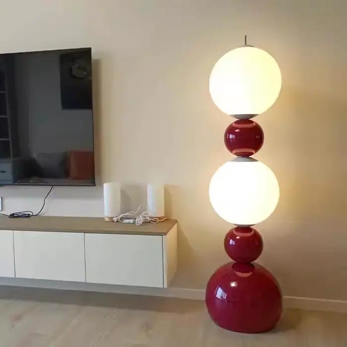 Lampadaire LED design nordique en forme de gourde pour salon