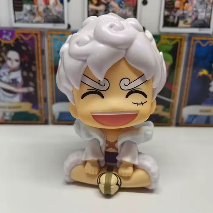 Figurine d'action One Piece 9,5 cm - Monkey D. Luffy en Gear 5 version Q, modèle de collection en PVC, jouet poupée