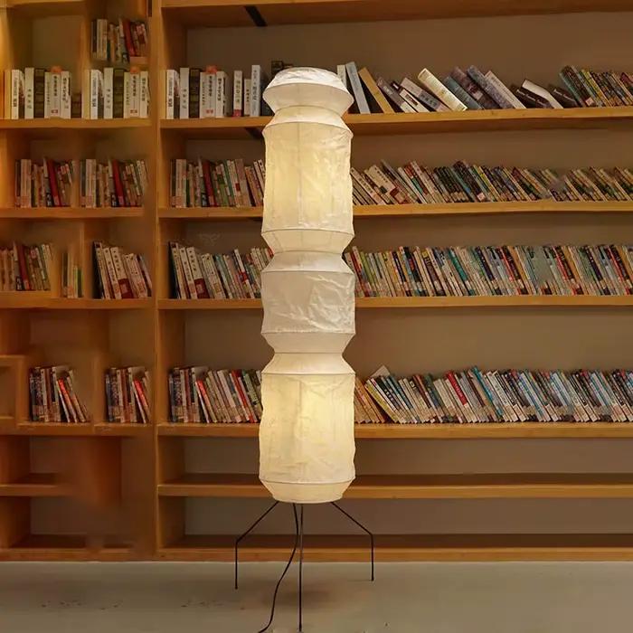Lampadaire japonais Wabi-sabi Akari Noguchi Yong