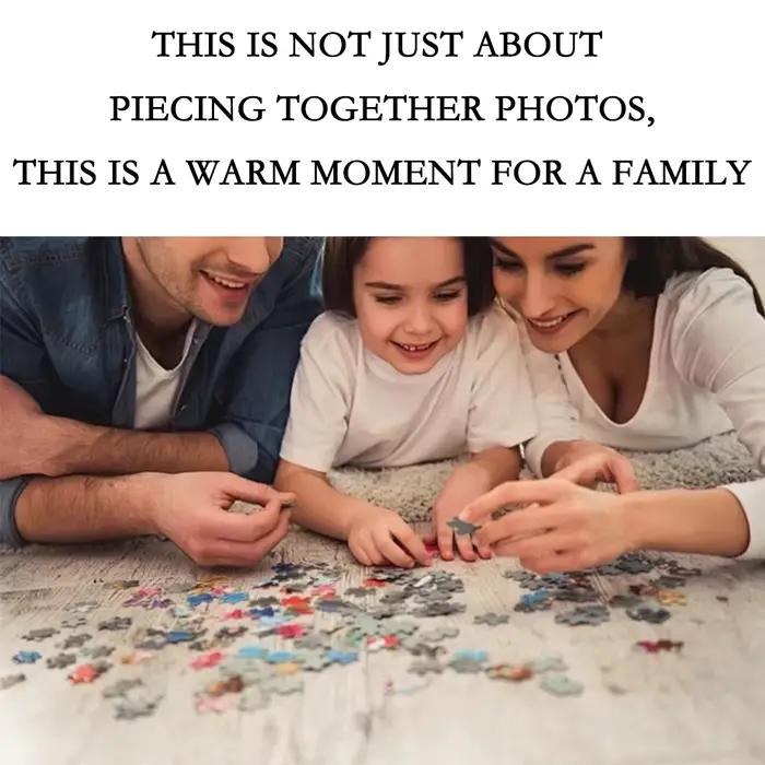 Puzzle personnalisé en bois 35/70/200/300/312/344/500/1314, puzzle d'image, puz commémoratif de célébration d'anniversaire et de mariage, 1 pièce