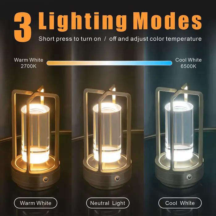 Lampe de Table Led sans fil Rechargeable