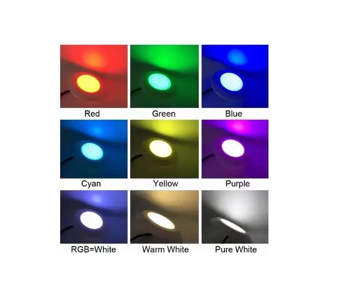 Lampe de piscine LED SubSN étanche, 12W, 108 gible, blanc chaud, bleu, veilleuse sous-marine, budgétaire extérieur