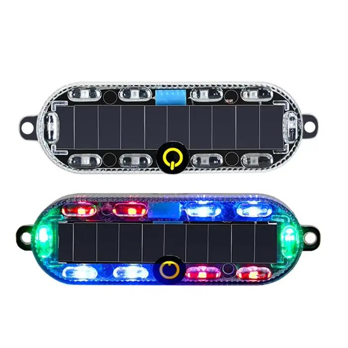 Lumière stroboscopique solaire d'avertissement de voiture, lumière d'urgence automatique, feu arrière de frein de camion de moto électrique, feux clignotants étanches