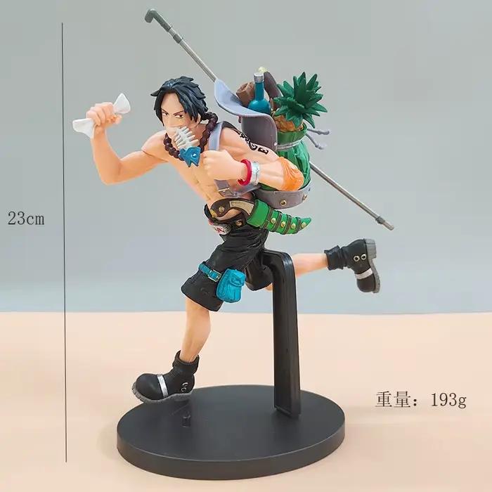Figurines One Piece Luffy Trois Frères Sabo Ace Luffy Modèle Anime Décoration de Bureau Collection Cadeaux