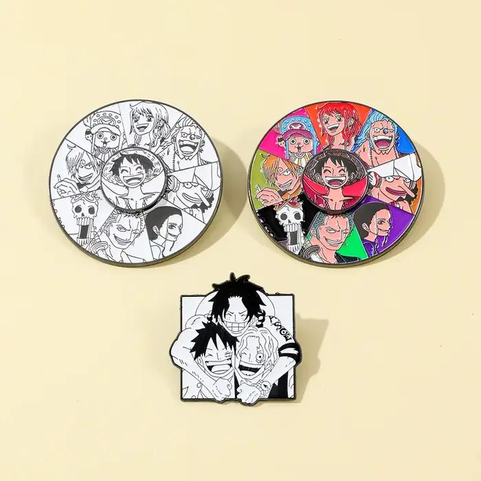 Badges et épingles de revers One Piece Luffy pour sacs à dos, épingles en émail Manga, broches pour vêtements, accessoires, cadeaux pour fans