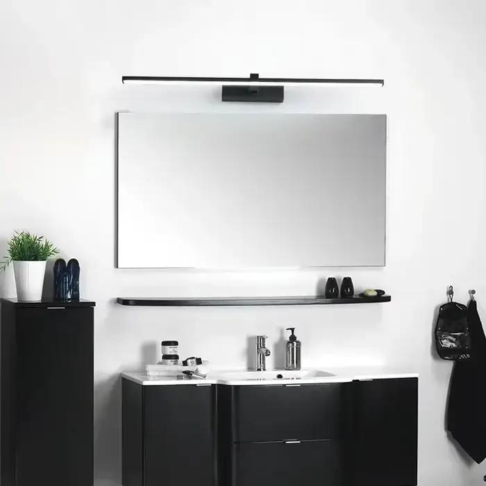 Lampe de mur LED moderne miroir décor éclairage 60/80/100 cm longue bande lumineuse pour chambre salle de bain toilettes cuisine Luminaires d'intérieur