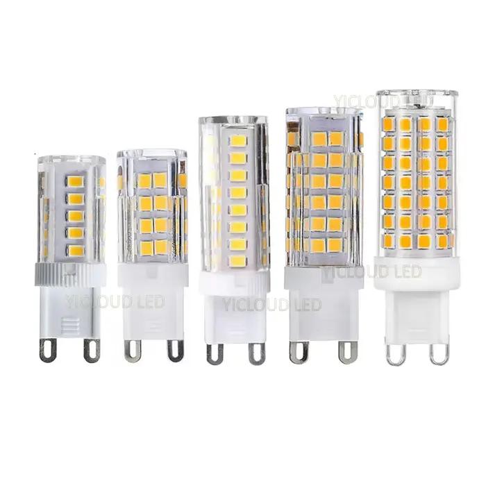 10 pièces G9 lumière LED 7W 9W 12W 15W 18W AC 220V 230V G9 lampe à LED ampoule LED SMD 2835 LED G9