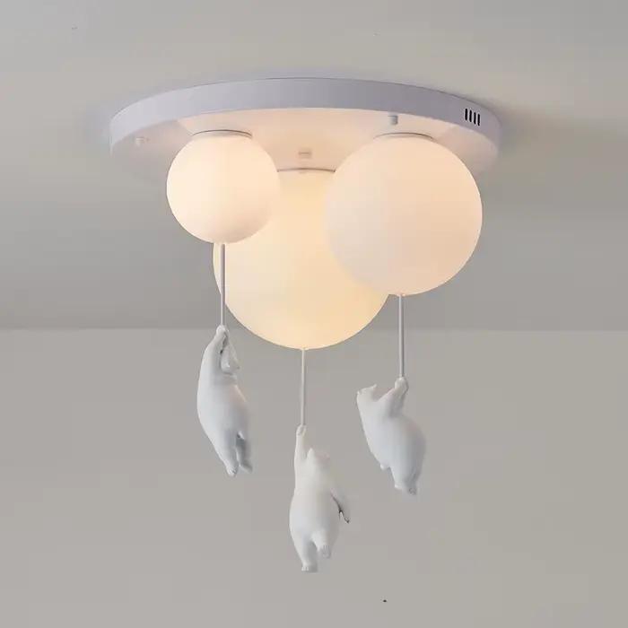 Chambre ours plafonnier résine pendentif lumière Suspension pour enfant enfants maternelle salon