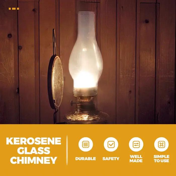 Abat-jour en kérosène en verre Transparent