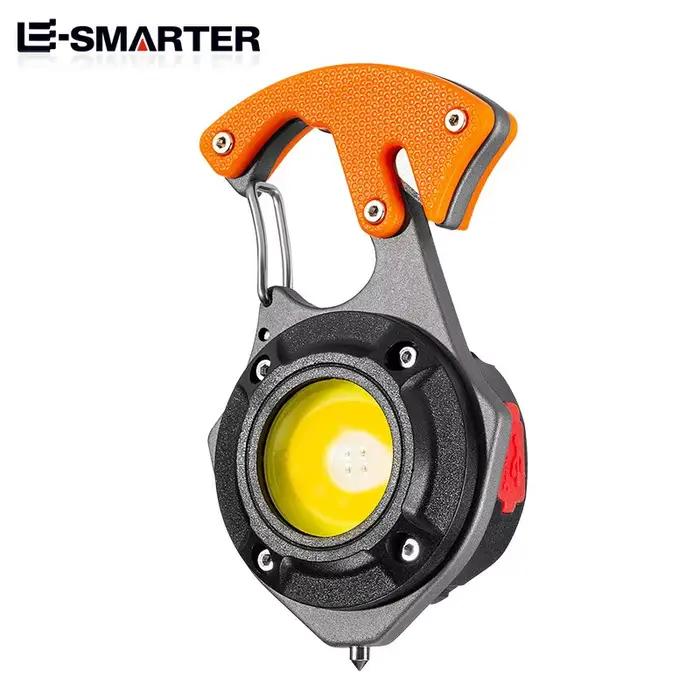 Lampe de surbrillance portable multifonctionnelle, charge rapide de type C, grande capacité d'autonomie de la batterie, lampe porte-clés, lampe de poche COB