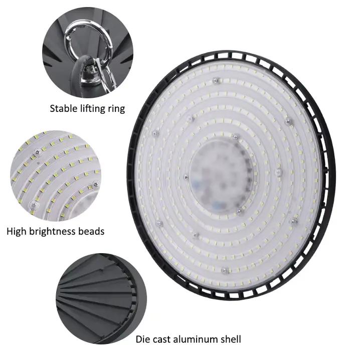 Luminaires industriels modernes avec un éclairage super lumineux de 100W