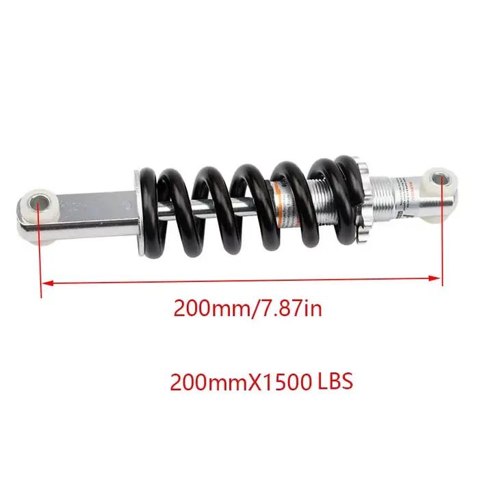 Amortisseur de suspension arrière, ressort, 100 mm/125 mm/150 mm/190 mm/200 mm, compatible avec la plupart des vélos