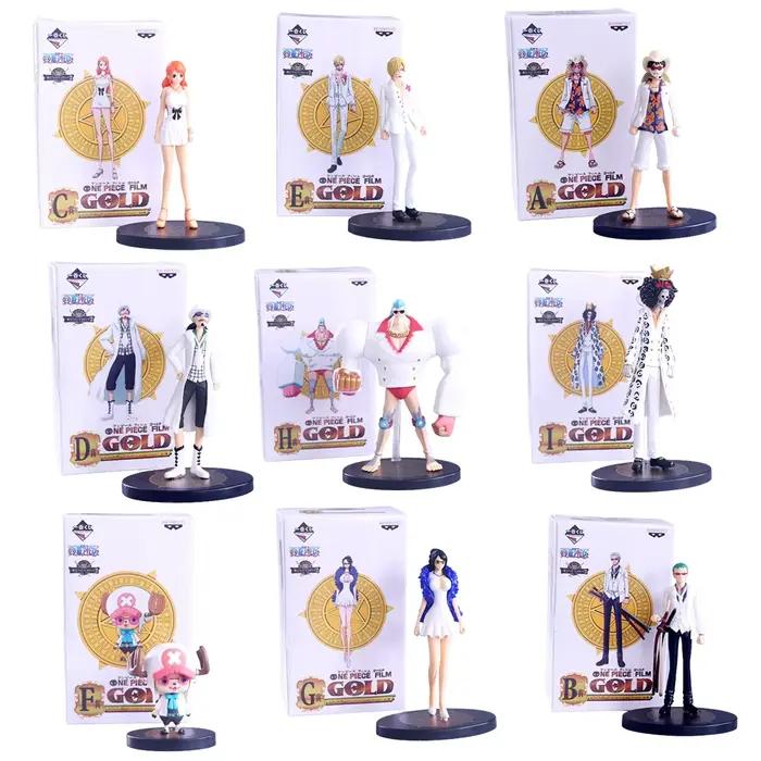 Anime une pièce Luffy blanc série figurines Nami BROOK modèle Chopper FRANKY jouet Robin Sanji poupée Usopp figurine 15CM